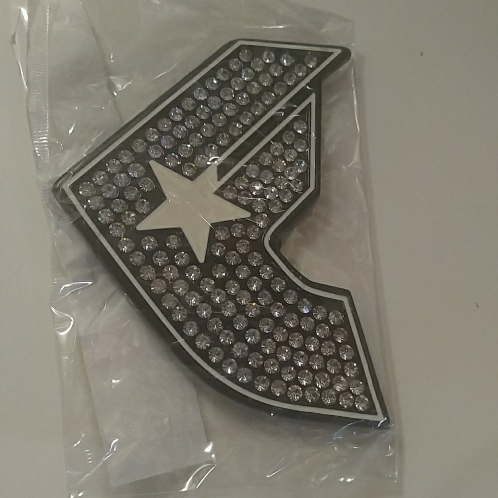 Famous Stars And Stap Belt Buckle With Rhinestones